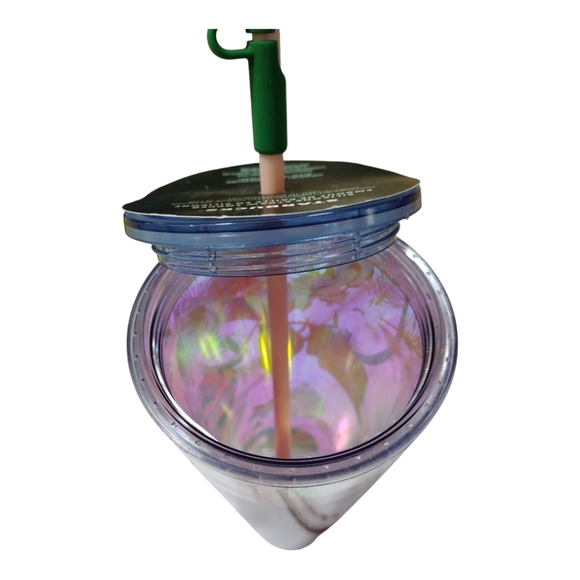 Starbucks Christmas 2023 24 OZ Cold-To-Go‎ Cup With Silicone Straw Topper - Picture 8 of 10